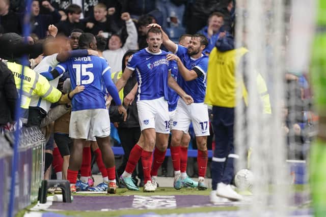 Conor Shaughnessy celebrates his winner against Carlisle United