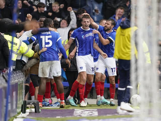 Conor Shaughnessy celebrates his winner against Carlisle United
