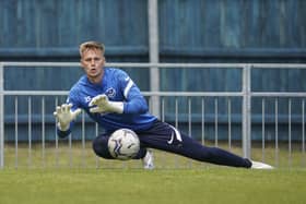 Alex Bass is in talks with an unnamed club over leaving Fratton Park. Picture: Jason Brown/ProSportsImages