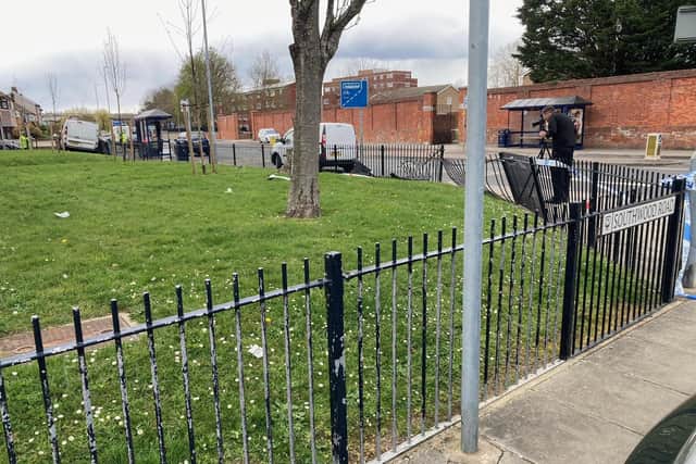 The scene viewed from the junction at Southwood Road. Picture: Jeremy Brown