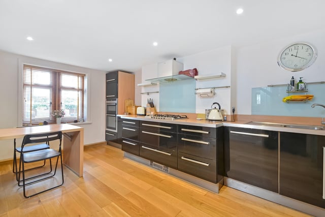 The stylish kitchen at 1 St Jude's Close in Southsea