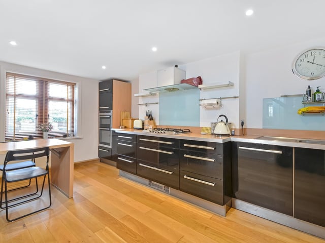 The stylish kitchen at 1 St Jude's Close in Southsea