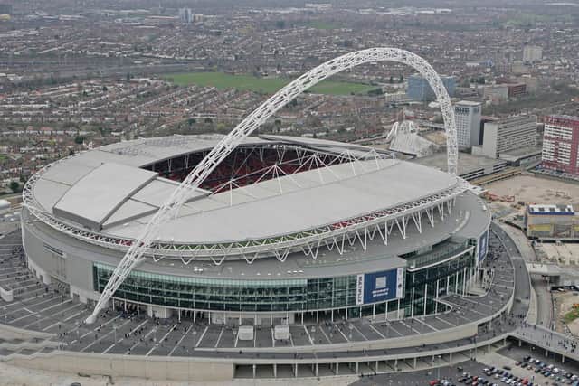 Wembley Stadium. Could this be the final destination of US Portsmouth's remarkable FA Vase journey? Photo by Pool/Getty Images.