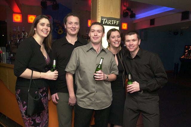 Clubbers enjoy a night out at Bar Bluu in Southsea in the 00s.