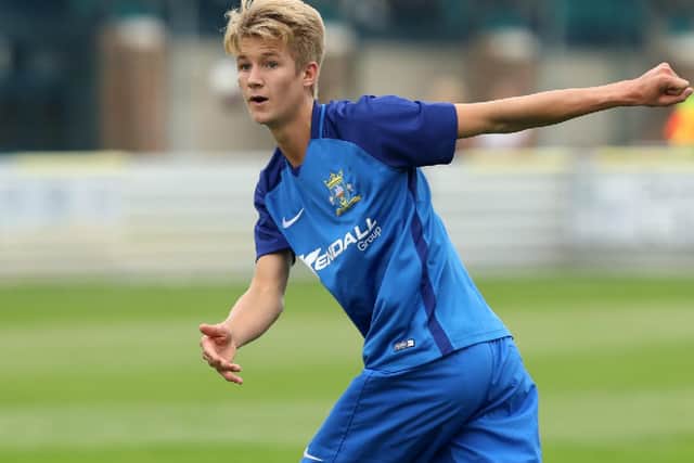 Tommy Leigh in action for Baffins Milton Rovers. Picture: Chris Moorhouse