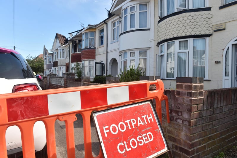 Firefighters tackled a blaze that affected eight houses in Hill Park Road, Gosport. Fire crews remain at the scene to assess the damage and the cause.