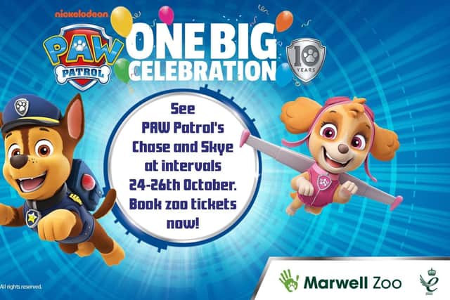 Marwell Zoo is hosting story time with characters from PAW Patrol.
