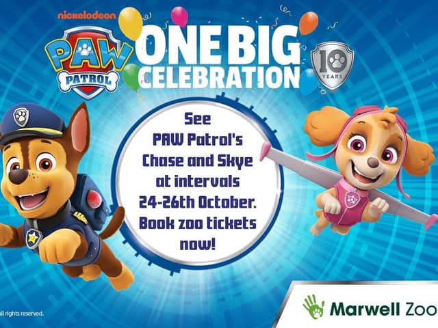 Marwell Zoo is hosting story time with characters from PAW Patrol.