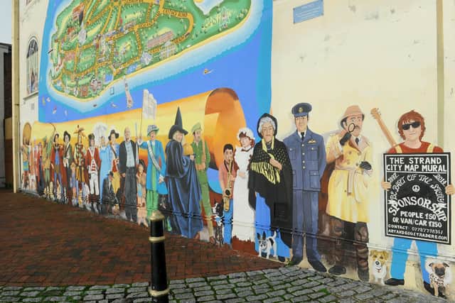 Artist Mark Lewis has applied for funds to repair and maintain a popular mural on the junction of Waverley Road and Clarendon Road in Southsea.
Picture: Sarah Standing (171120-8720)