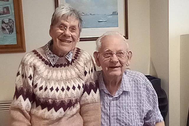 Bob and Jean Acheson at their Portsmouth home