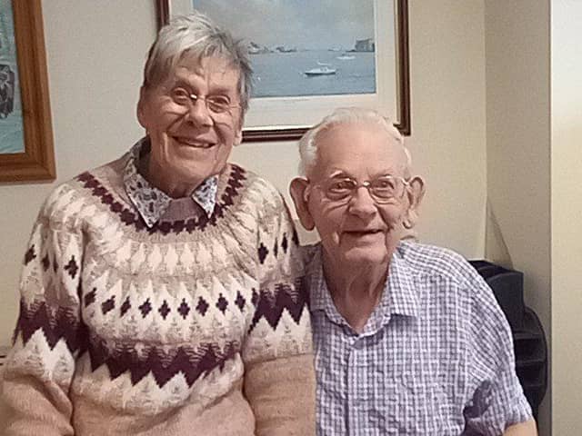 Bob and Jean Acheson at their Portsmouth home