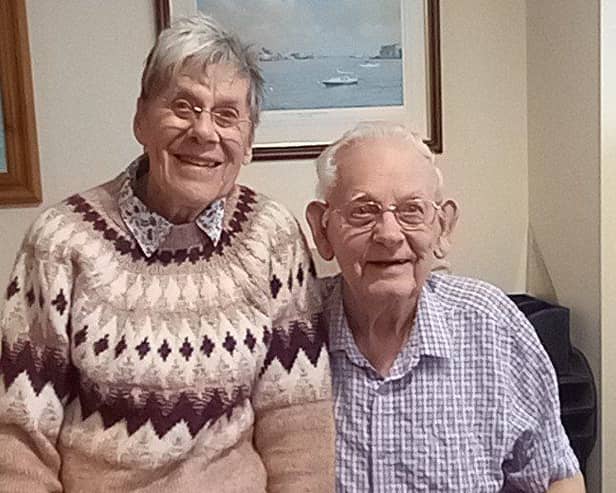 Bob and Jean Acheson at their Portsmouth home