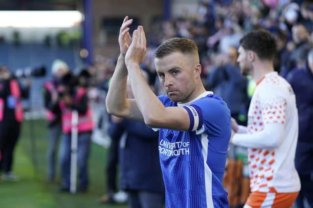 Joe Morrell has still to be offered a new contract by Pompey. Picture: Jason Brown
