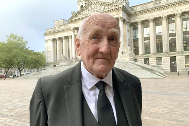 David Wilson, the nephew of Dulcie Middleton, outside Portsmouth Coroner’s Court
Picture: Ben Fishwick