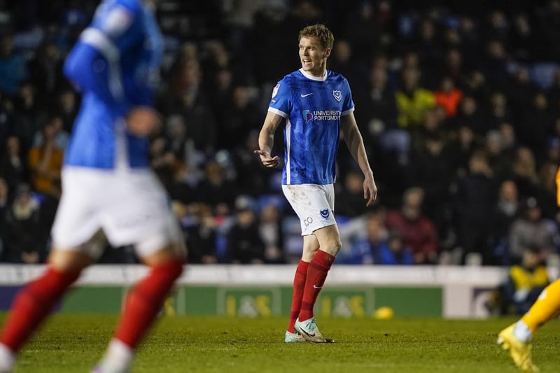 Initially arriving on a season-long loan from Norwich in July 2019, Sean Raggett joined Pompey permanently in the summer of 2020 and remains their longest-serving player. Picture: Jason Brown