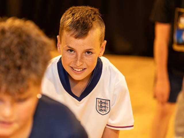 Y+ Youth Services are running an HAF Programme, sponsored by Portsmouth City Council at Portsmouth Guildhall, for kids between 11-16 with Gladiator themed activities. Pictured - Kids enjoying the activities on offer from Y+.