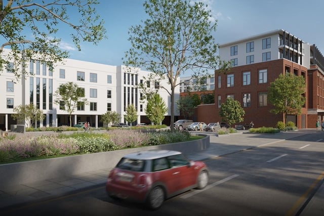 According to a spokesperson from Bernards Estates and Letting Agents, the Handleys Corner development could "bring life back" to Southsea's Palmerston Road. Here is a computer generated image showing what it might look like once it has has been redeveloped.