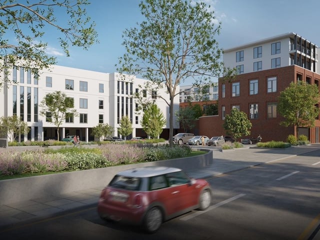 According to a spokesperson from Bernards Estates and Letting Agents, the Handleys Corner development could "bring life back" to Southsea's Palmerston Road. Here is a computer generated image showing what it might look like once it has has been redeveloped.