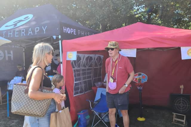 Will chatting to a family after they played.