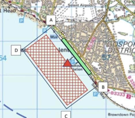 Designated area of Spitfire and boat display for the Lee Victory Festival on Saturday.