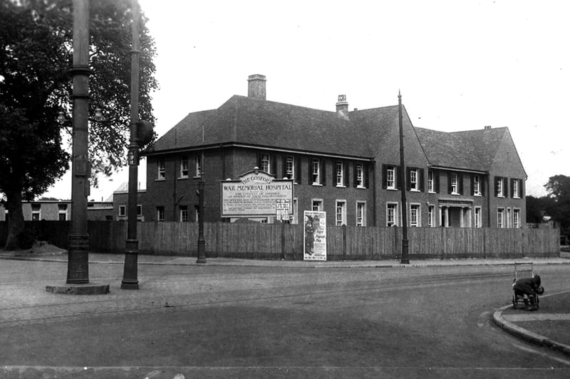 Gosport War Memorial Hospital 
Sent in by John Stokes of Botley and possibly taken well before WW2, we see the hospital in happier times when there was little traffic to annoy the patients.