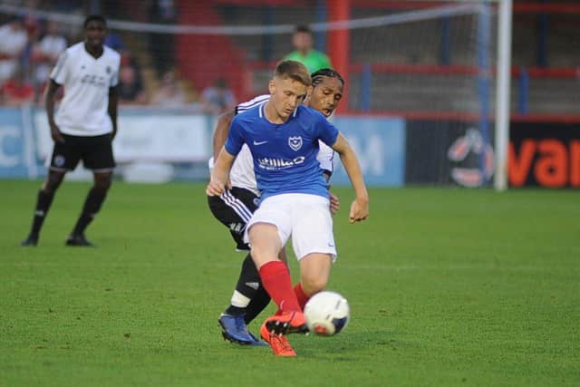 Ethan Robb, pictured in his Academy days at Pompey, this summer returned to Bognor following his Brentford exit. Picture: Habibur Rahman