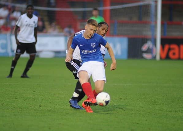 Ethan Robb, pictured in his Academy days at Pompey, this summer returned to Bognor following his Brentford exit. Picture: Habibur Rahman