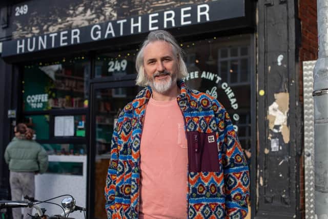 Popular coffee shop, Hunter Gatherer risks closing due to cost of living prices Pictured: Owner Brian Morton outside Hunter Gatherer, Southsea on Friday 8th December 2023Picture: Habibur Rahman