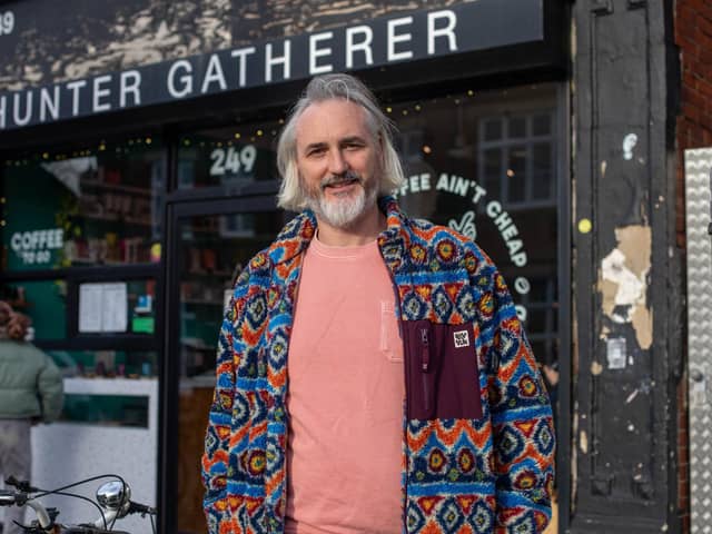 Popular coffee shop, Hunter Gatherer risks closing due to cost of living prices 

Pictured: Owner Brian Morton outside Hunter Gatherer, Southsea on Friday 8th December 2023

Picture: Habibur Rahman