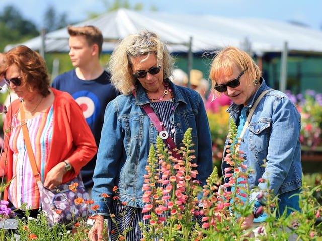 Margaret Helsabeck and Brigitte Gerhard, right. Picture: Chris Moorhouse (jpns 110622-06)