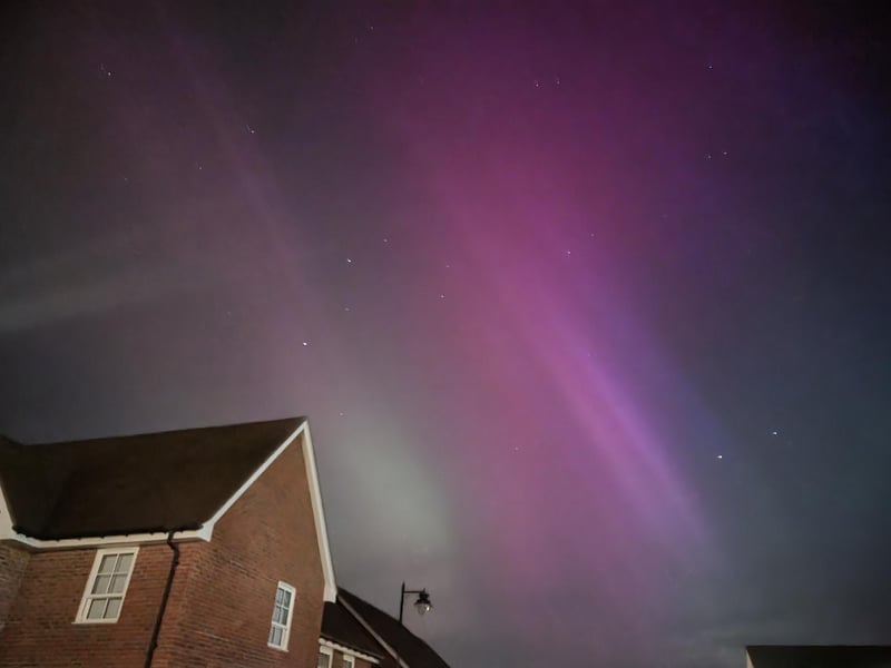 The Northern Lights over Waterlooville.