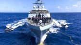 HMS Medway conducted a phot exercise on the 19th of October 2022 after their quick reactions to Hurricane Fiona and Ian earlier on in the month.