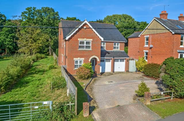 This four bedroom detached family home is on the market at a guide price of £950,000. It is listed by Fine and Country.