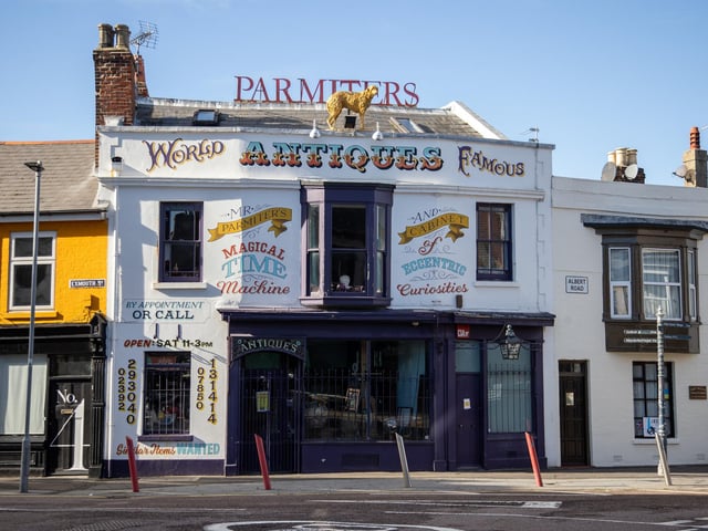 Local residents were invited to join the Southsea Mini Art Trail on Sunday, with various local artists displaying their work around Albert Road and the surrounding area.
Pictured - Parmiters Antiques, part of the trail
Photos by Alex Shute