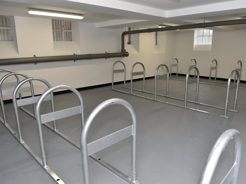 The bike racks
Picture: Sarah Standing (211123-1915)