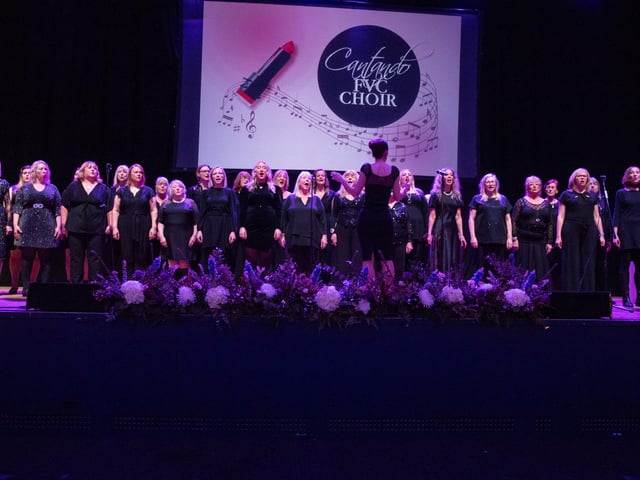 The Cantando Choir entertaining guests at The Inspirational Women of Portsmouth Awards 2024