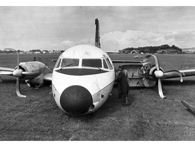 One of the Hawker Siddeley 748s which crashed in 1967