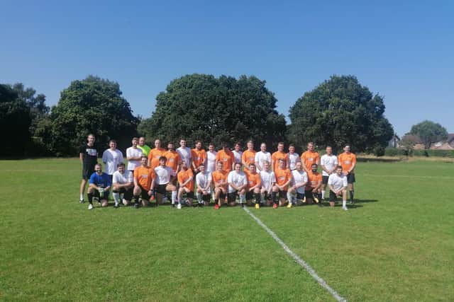 The football players