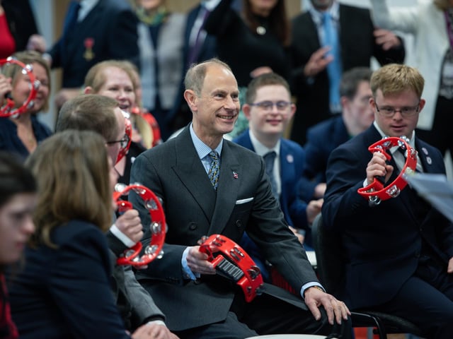 The Duke of Edinburgh visiting the the Portsmouth Down Syndrome Association to open their new centre.  Picture: Streve Reid Blitz Photography