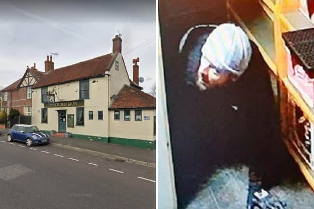 A safe and hundreds of pounds were stolen from the Golden Lion pub, in Bedhampton Road, Havant. Picture: Google Street View/Hampshire police.