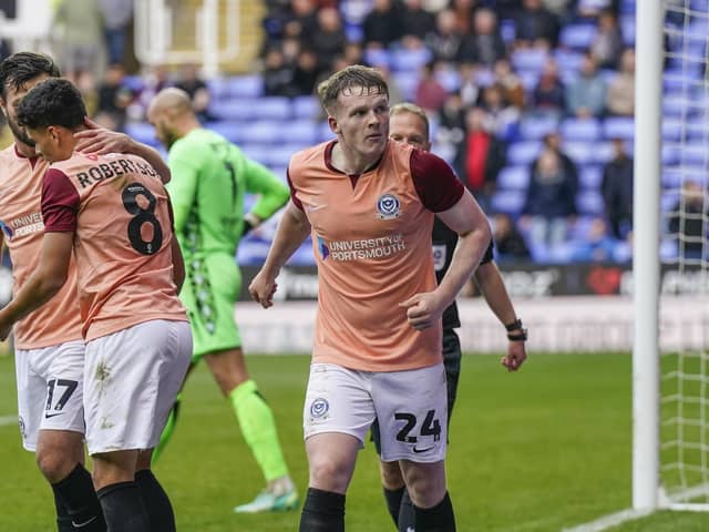 Reading match-winner Terry Devlin has kept his place in Pompey's side for the FA Cup trip to Chesterfield. Picture: Jason Brown/ProSportsImages