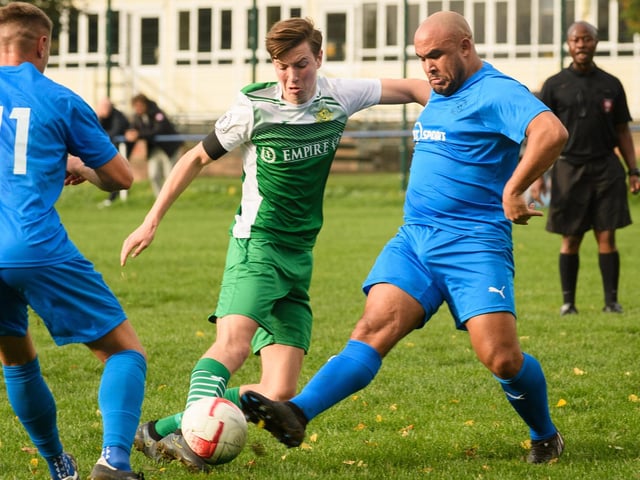 Paulsgrove (blue) v Moneyfields. Picture: Keith Woodland
