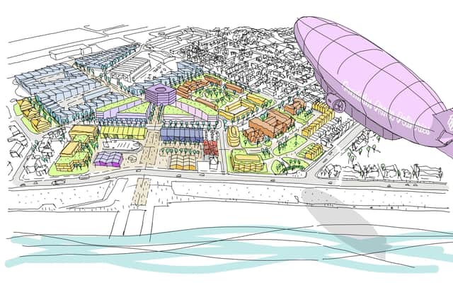 An artist\'s impression of the Daedalus waterfront development. Picture: Daedalus Waterfront Company