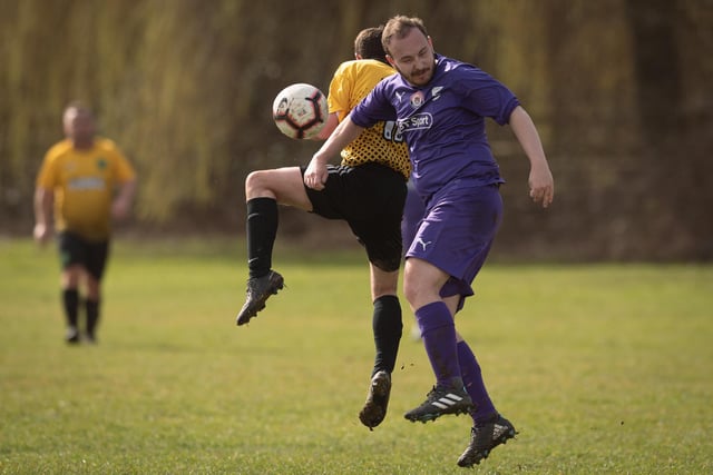 Action from AFC Tamworth's 7-2 victory over Gosham Rangers in Division Two of the City of Portsmouth Sunday League. Picture: Keith Woodland (120321-635)
