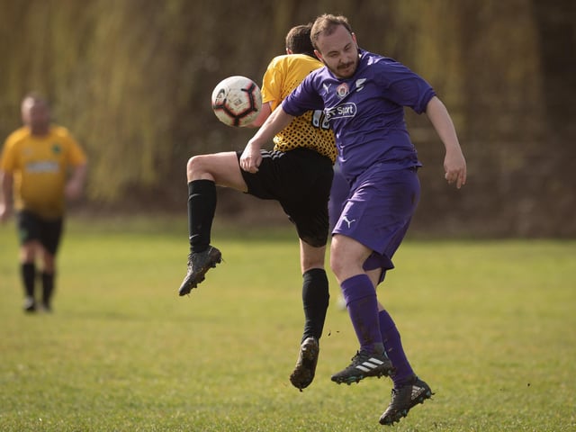 Action from AFC Tamworth's 7-2 victory over Gosham Rangers in Division Two of the City of Portsmouth Sunday League. Picture: Keith Woodland (120321-635)