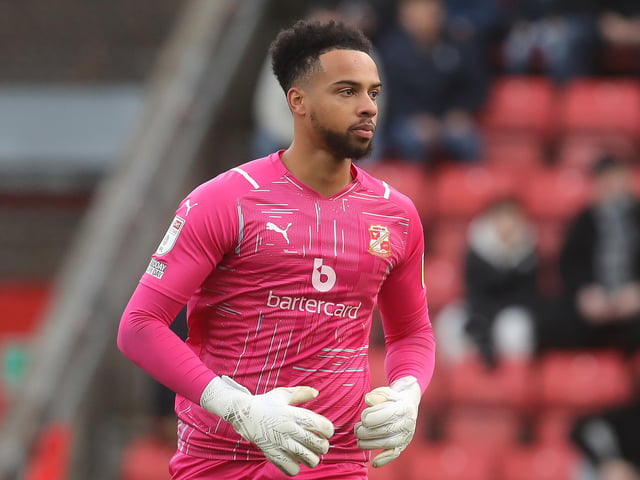 Club: Swindon ; Age: 25; 2021-22 appearances: 35; Clean sheets: 10; Goals conceded: 42