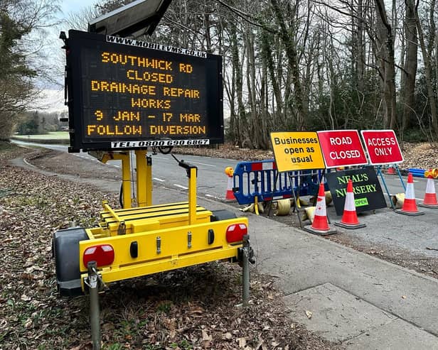 The B2177 has been closed for almost two months