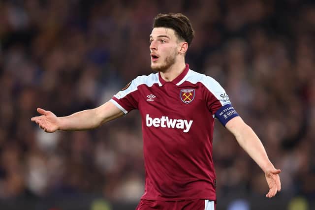 West Ham midfielder Declan Rice Picture: Julian Finney/Getty Images
