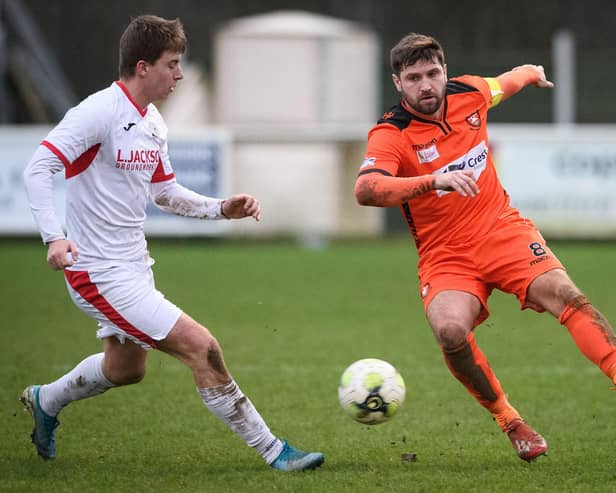 Steve Ramsey, right, has joined Moneyfields after making 274 appearances for AFC Portchester. Picture: Keith Woodland