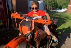 The motorbike was a gift for Henry's sixth birthday.